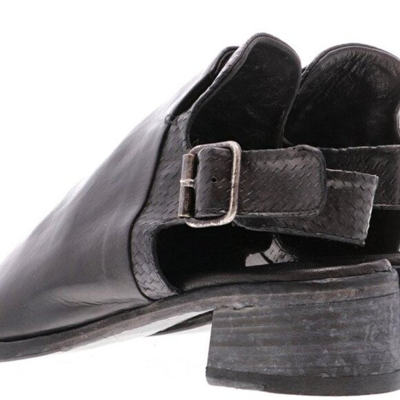 Gidigio Black Leather Sandals Size 38 - Picture 9 of 12